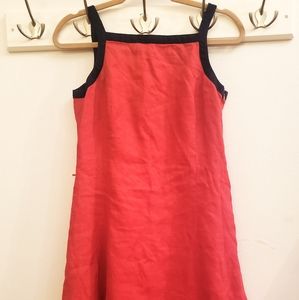 Ralph Lauren Red Linen Dress. Like New.
